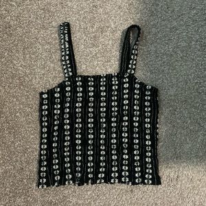 American Eagle black crop top
